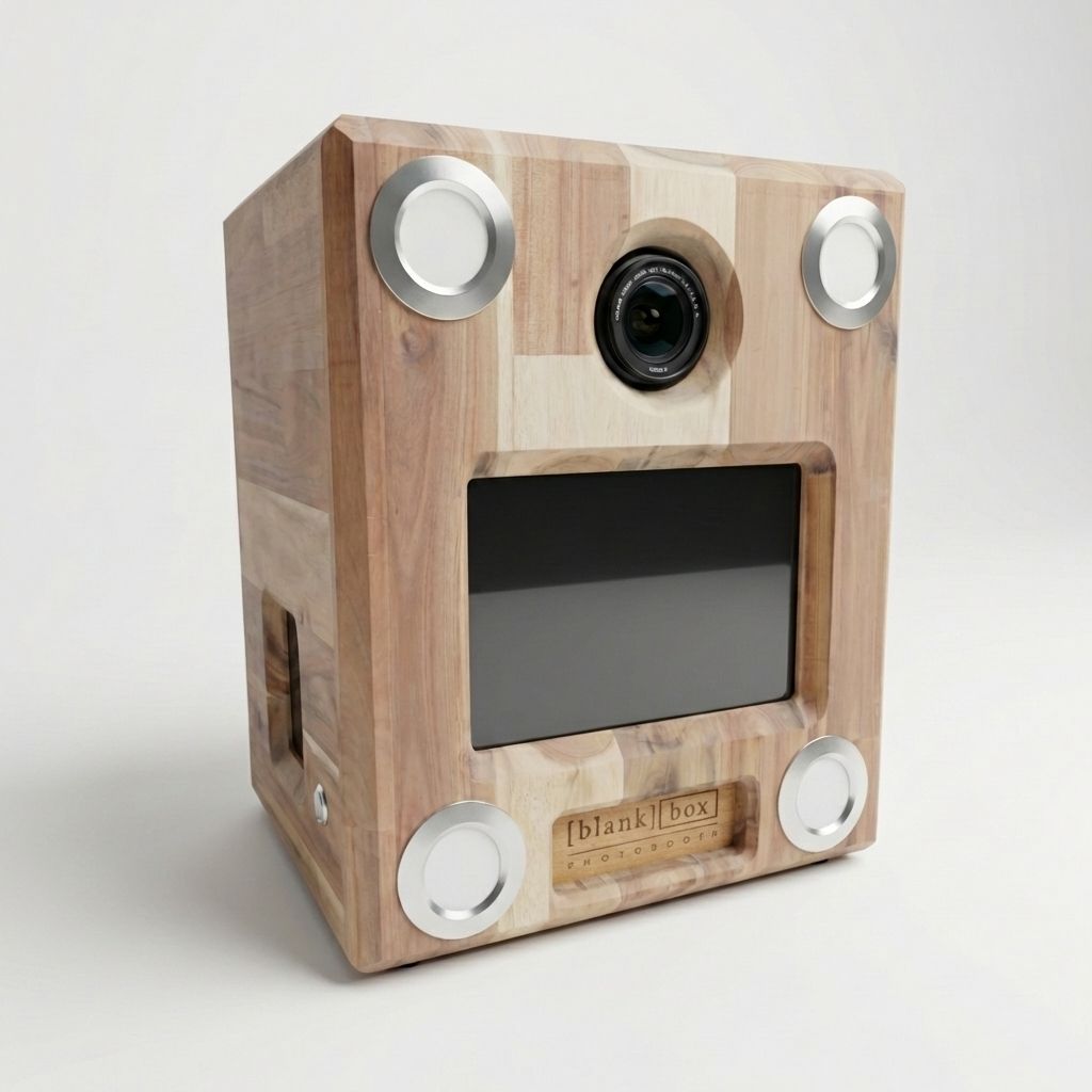 Le photobooth en bois d'acacia